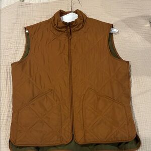 J Crew Men’s Brown Quilted Vest Medium